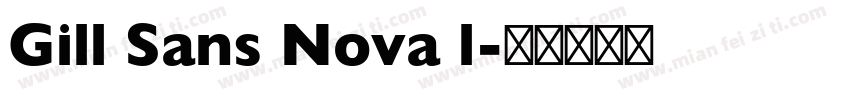 Gill Sans Nova l字体转换